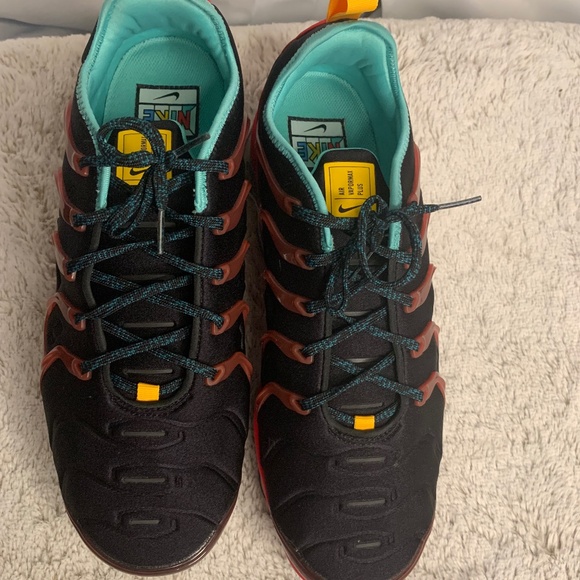 Nike Other - Nike Men’s Air Vapormax Plus Black, Blue, Yellow, and Red, Size 12